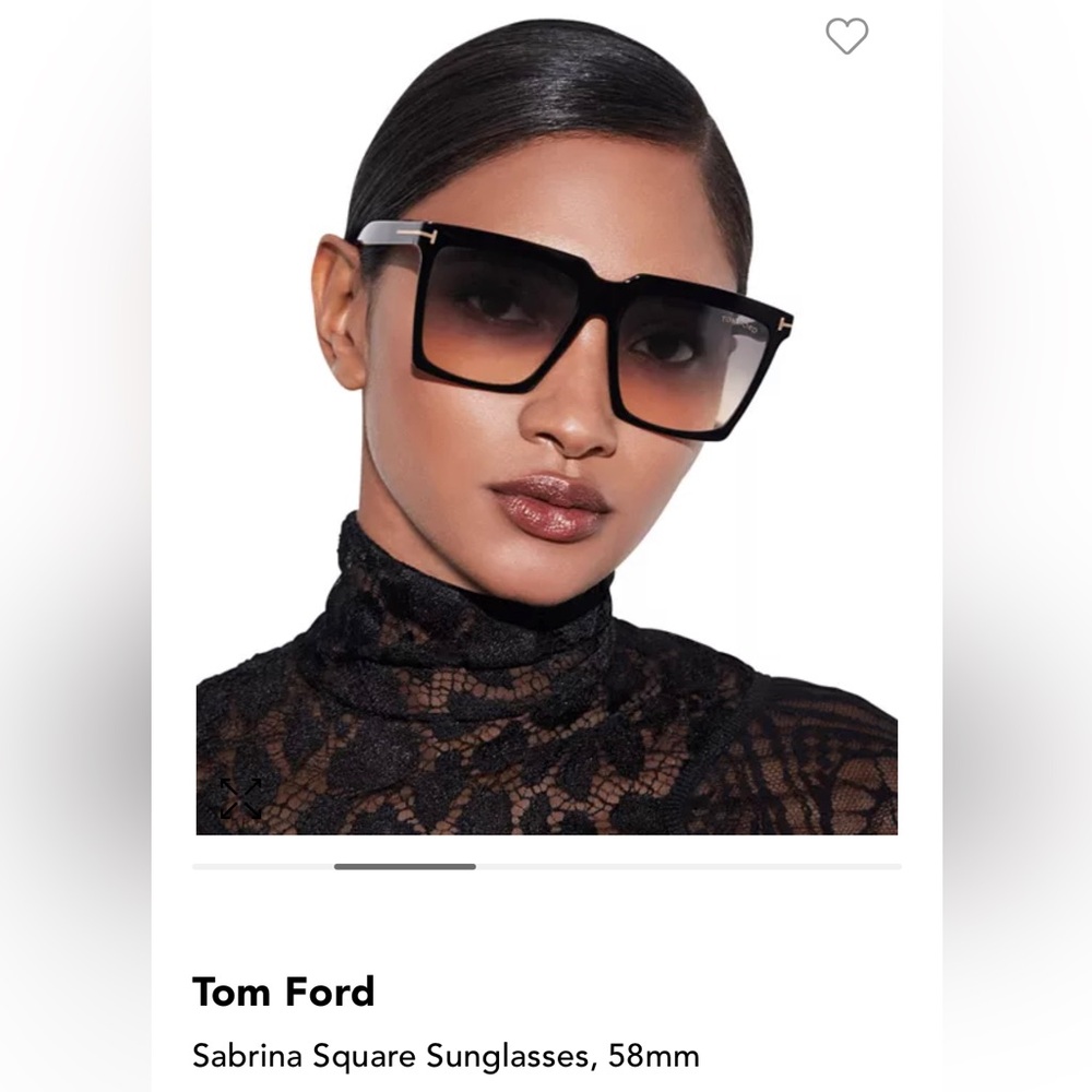 Tom Ford Sabrina Square Sunglasses, 58mm - Picture 3 of 4